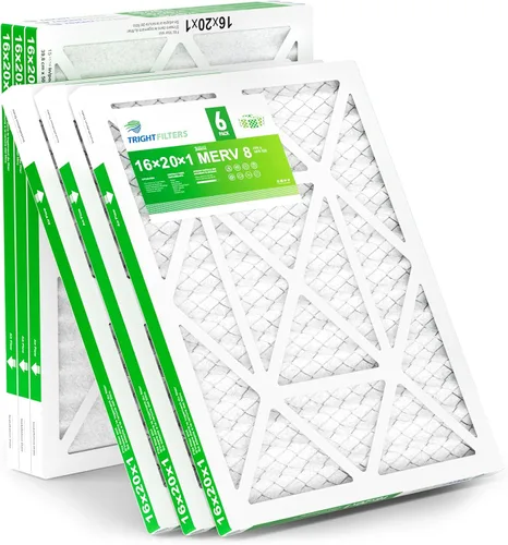 Vista 20 de TRIGHTFILTERS - 6 filtros de aire de 10x10x1, filtros plisados MERV 8 duraderos para hogar HVAC AC, filtros de aire acondicionado compactos