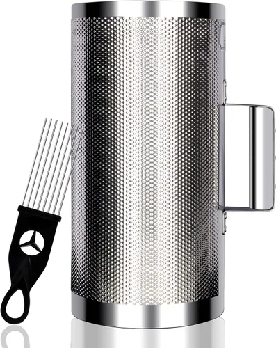Vista 14 de EastRock Güiro Shaker de Acero Inoxidable de 8" x 3" Instrumentos Musicales de Percusión con Rascador Instrumento de percusión Profesional Banda