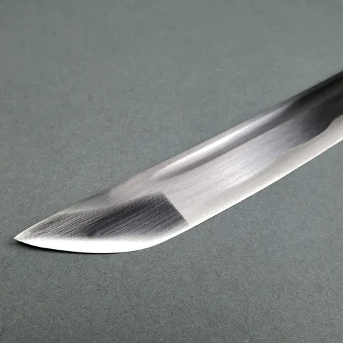 Vista 4 de Bishamon 40" forjado a mano japonés Samurai Espada, Shirasaya estilo, Katana. (Elige tu color)