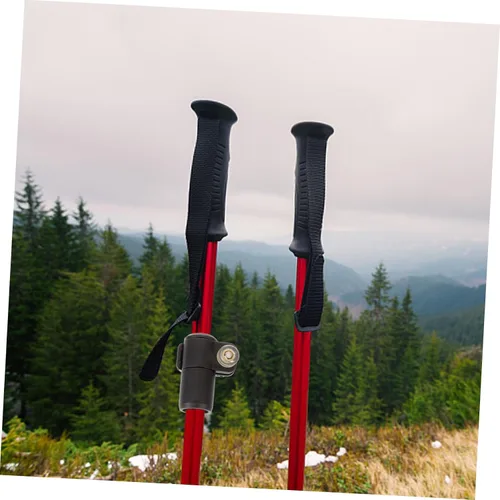Vista 9 de Hebilla de cierre de poste de trekking para bastones de caminar fácil de instalar, cerradura externa compatible con varios bastones de senderismo
