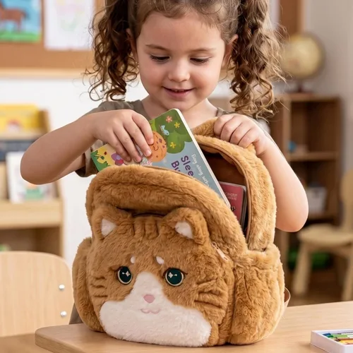 Vista 6 de Lazada Mochila para niños pequeños, Mochila Animal - Marrón, Viajar