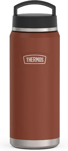 Vista 12 de THERMOS ICON SERIES - Botella de agua de acero inoxidable con tapa superior de rosca, 32 onzas, granito, botella de agua aislada con tapa Granite