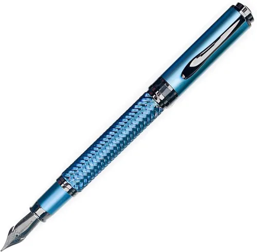 Vista 13 de Monteverde Innova Formula M - Pluma estilográfica, negra, punta media, con revestimiento PVD premium, recargable, punta de acero inoxidable JoWo