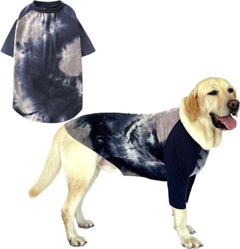 Vista 13 de Camisetas de algodón para perros, con estampado de dinosaurios, pijamas para mascotas, transpirable, ropa elástica para perros pequeños