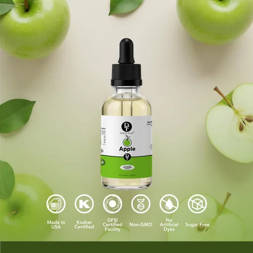 Vista 4 de Dolce Flav - Extracto de manzana 2 onzas soluble en aceite, kosher, sin azúcar, saborizante concentrado de manzana crujiente para hornear
