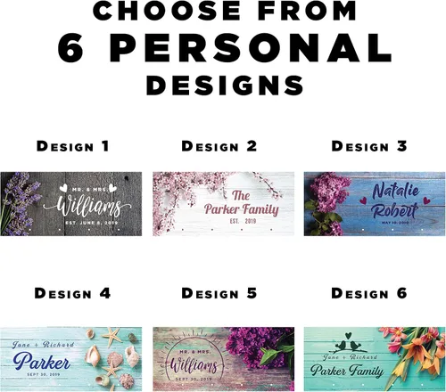 Vista 2 de Llavero personalizado para pared, colgador de llaves personalizado con apellido 12 diseños, 8 opciones de fondo Regalos de inauguración