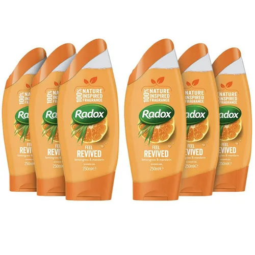 Vista 6 de Radox Gel de ducha Feel Revived de 7.61 onzas líquidas