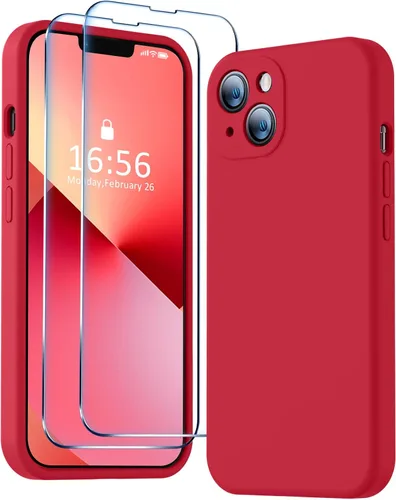 Vista 18 de BossKiss Funda compatible con iPhone 13 Pro, silicona de alta calidad mejorada [protección de cámara] [2 protectores de pantalla]