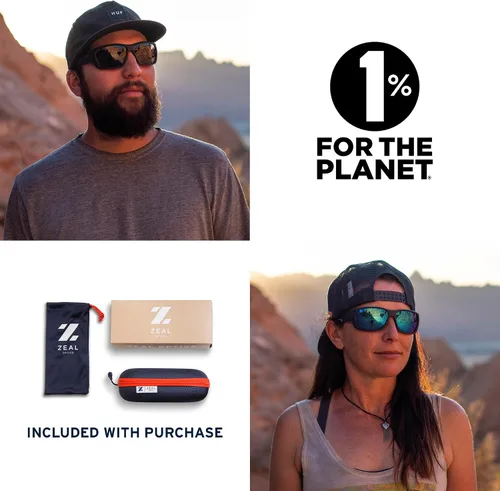 Vista 6 de Zeal Optics Caddis Plant-Based Polarized Sunglasses for Men Women