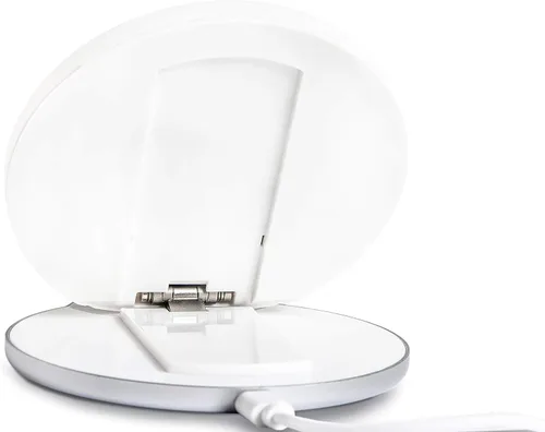 Vista 3 de TYLT Crest - Cargador inalámbrico redondo, almohadilla de carga inalámbrica rápida universal, certificado QI de 10 W Max, compatible con iPhone