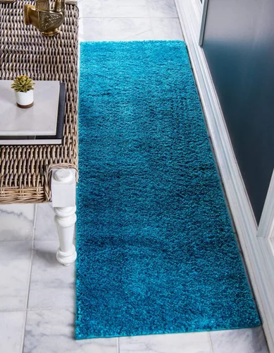 Vista 23 de Unique Loom Colección Solo - Alfombra Calabasas (7' 10" x 10' Rectangular, Azul Claro)