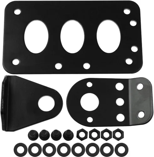 Vista 2 de Soporte de placa de matrícula de motocicleta 3/4" montaje lateral apto para Harley Bobber Chopper bicicleta personalizada