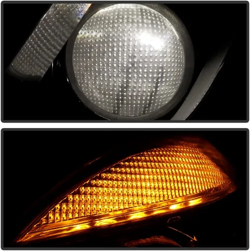 Vista 7 de ACANII - Para [HID/Xenon w/AFS] 2010-2013 Mercedes Benz E350 E550 Sedán/Wagon Proyector Faros Faros Izquierdo+Derecha