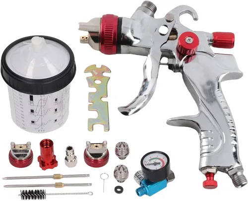 Vista 5 de Ymiko Pistola de Pintar Carros, kit de pulverización de pintura de boquilla para pistola de pintura de coche, pistola automotriz para Pintar Carros
