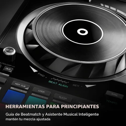 Vista 3 de Hercules DJControl Inpulse 500-2-Deck DJ Controller para Serato y DJUCED