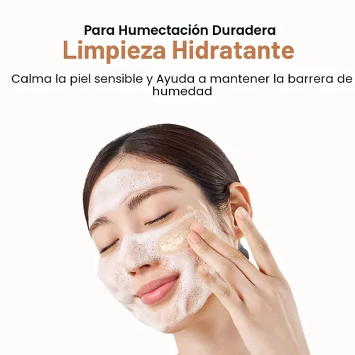 Vista 6 de Purito Limpiador facial exfoliante de avena, lavado facial diario hidratante con arcilla exfoliante suave que minimiza los poros, pantenol, agua