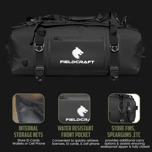 Vista 2 de Bolsa de lona impermeable SEA WOLF, Negro -, Bolsa de lona impermeable