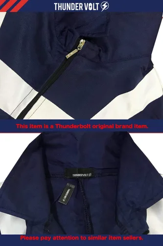 Vista 4 de Thundervolt Disfraz de uniforme de gimnasia para cosplay de anime (talla M)