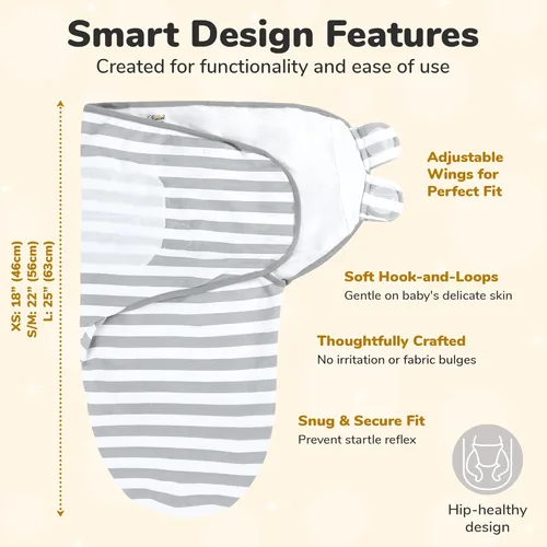 Vista 2 de Mama Cheetah Saco de envolver para bebés prematuros, saco de dormir orgánico para bebés prematuros, manta para envolver prematuros, envolturas