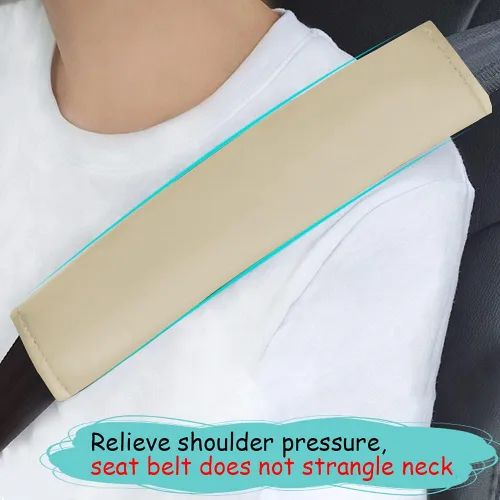 Vista 2 de Almohadillas para cinturón de seguridad de automóvil, cubierta de almohadillas para cinturón de seguridad, cojines de cubierta de correa, cómodo