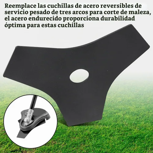 Vista 3 de AC04105 - Juego de 2 cuchillas de repuesto de acero reversible de 8 pulgadas para corte de cepillo Tri-Arc compatibles con Ryobi para Mdoels