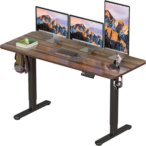Vista 12 de BIZUM - Escritorio de pie eléctrico de 40x24 pulgadas con ajuste de altura y configuraciones de memoria, escritorio ergonómico para sentarse o estar