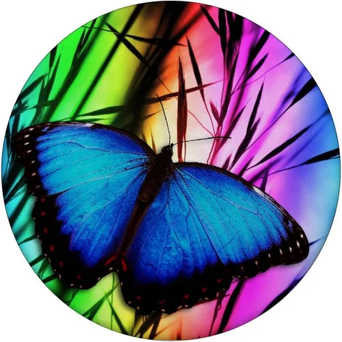 Vista 3 de Soporte para teléfono celular con diseño de mariposa color arcoíris – PopSockets Grip y soporte para teléfonos y tabletas