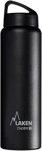 Vista 29 de Laken Thermo Classic - Botella de agua de acero inoxidable aislada al vacío de boca ancha Azul
