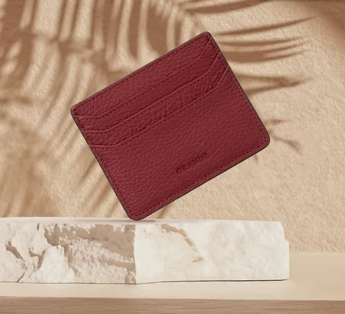 Vista 2 de Grande -3633 Estuches para tarjetas, Borgoña, Minimalista