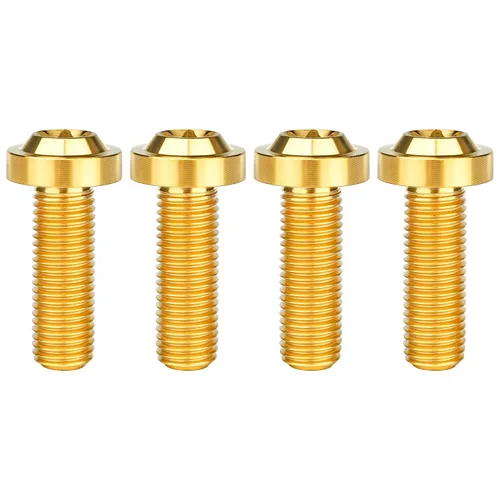 Vista 26 de Titanium M10 Torx Head Bolt (M10x10mm Pitch 1.25mm, Black) 10 15 20 25 30 35 40 45 50 55 60mm Pitch 1.25/1.5mm Screw Pack of 4