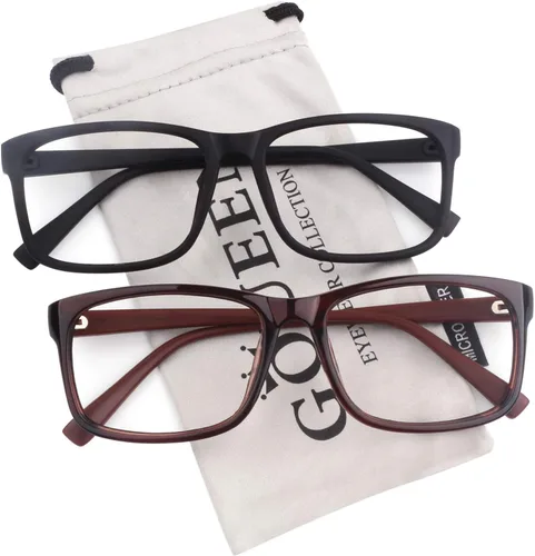 Vista 11 de GQUEEN Gafas Transparentes Falsas Sin Receta Gafas Lentes Rectangulares, 201512