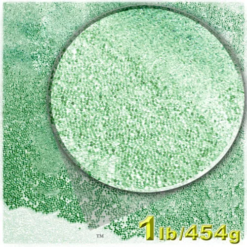 Vista 5 de The Crafts Outlet 1-LB/16.01 oz Acabado Transparente, Vidrio, Microperlas 0.024 in, Ideal para Caviar, Negro Transparente