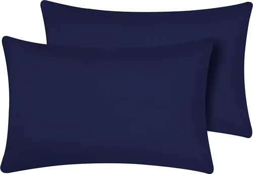 Vista 10 de Funda de Almohada de Viaje Tamaño 12x18 Paquete de 2 Piezas 100% Algodón Egipcio Cierre de Cremallera 500 Número de Hilos Funda de Almohada