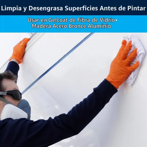 Vista 6 de TotalBoat Thinner 101 - Disolvente en aerosol para pintura y barniz marino, cuarto de galón