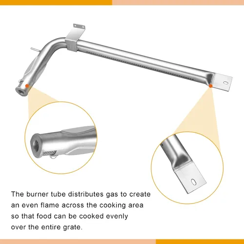 Vista 4 de PB050012 Viking Appliance - Quemador de horno de acero inoxidable, repuesto de gas para EVGIC305 VGIC365 VGRC605 VGSS480 VGIC367 VGSC300 VGSC305