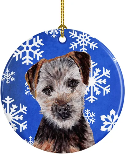 Vista 375 de Caroline's Treasures Cavalier Spaniel - Adorno de cerámica para colgar en el árbol de Navidad, para el hogar, Navidad, fiestas, regalo, 3 pulgadas