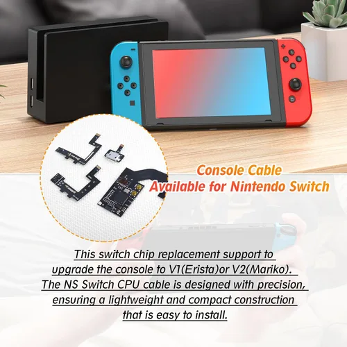 Vista 3 de Console Cable RP2040 Switch Firmware Core Chip for Nintendo Switch Flashable and Upgradable Chip Accessories Replacement Parts with Repair Tools