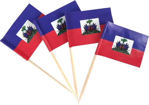 Vista 10 de JBCD Bandera afroamericana con palillo de dientes panafricano, mini banderas negras de liberación para cupcakes, 200