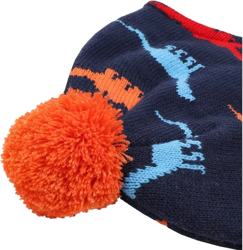 Vista 6 de Connectyle Gorro con orejeras para niños pequeños, con forro polar, gorro de invierno cálido