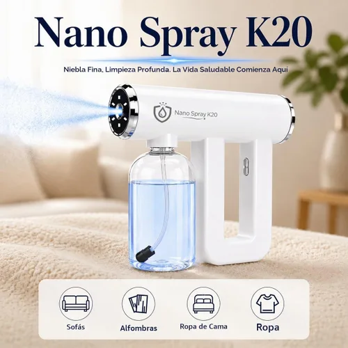 Vista 14 de Nano Mist Spray, pistola de pulverización nano inalámbrica de mano Blanco Ártico