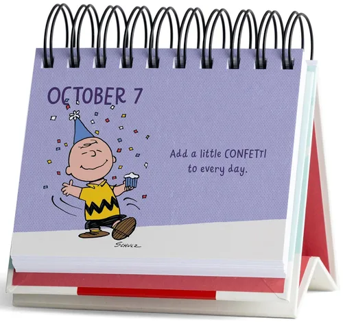 Vista 4 de Peanuts Happiness Is A DaySpring Inspirational DayBrightener - Perpetual Calendar