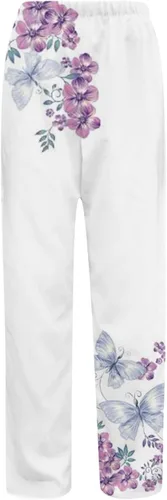 Vista 2 de Womens Sweatpants Women Fashion Pant with Pocket Casual High Waist Print Loose Pant Cotton Sweatpants for Women