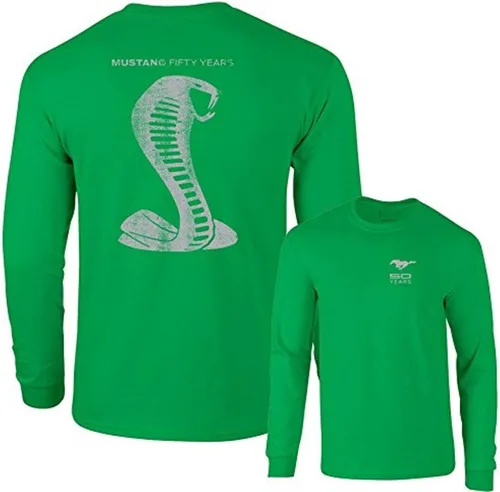Vista 3 de Mustang 50 Years Ford 50 Gray Snake Camiseta de manga larga F & B