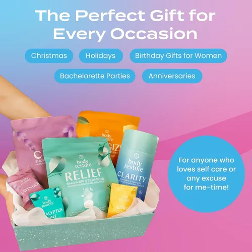 Vista 6 de Body Restore Vaporizadores de ducha de aromaterapia, paquete de 12 – Regalos de cumpleaños para mujeres, hombres, artículos esenciales de viaje