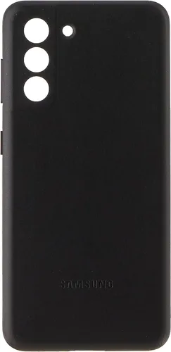 Vista 2 de Samsung Funda para Galaxy S21, contraportada de cuero - Negro (versión de EE. UU.)