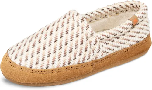 Vista 25 de Acorn - Pantuflas estilo mocasín para mujer Hojas marrones y rosadas