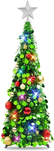 Vista 36 de N&T Nieting - Árbol de Navidad de oropel Negro