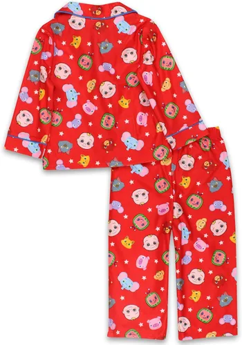 Vista 3 de CoComelon Conjunto de pijama de franela para niños y niñas pequeñas