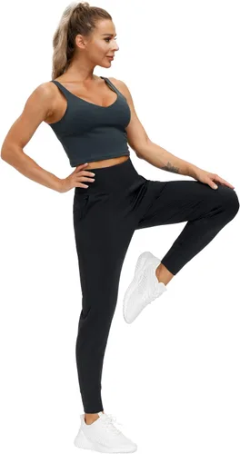 Vista 6 de The Gym People - Pantalones deportivos para mujer, ligeros, mallas para entrenamiento, yoga, correr para estar en casa