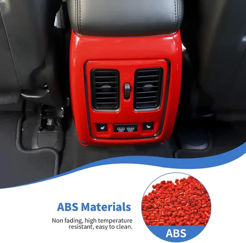 Vista 5 de JeCar Kit de Tim para asiento trasero de aire acondicionado y panel de ventilación, accesorios interiores compatibles con Jeep Grand Cherokee WK2